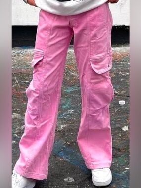 BDG Pink Cargo Pants